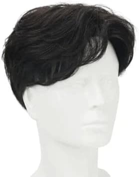 DILLARDS Men’s Heat Resistant Synthetic Wig Black