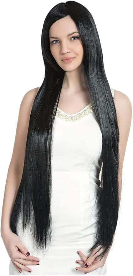 DILLARDS Long Straight Black Wig for Women