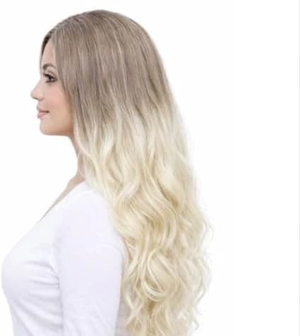 Long wavy brown to blonde wig natural fashion wigs for women.