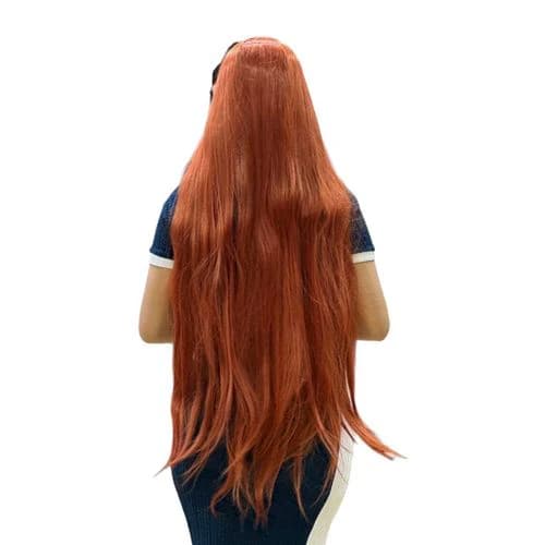 Long wavy copper wig