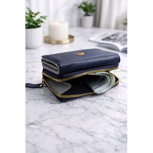 Women's Medium Synthetic Leather Wallet – Cherry Design