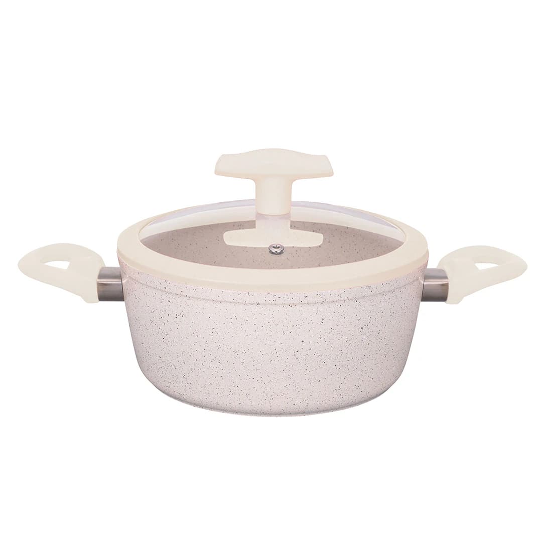 AAone Elegance Granite Stockpot with S/S lid, 28cm