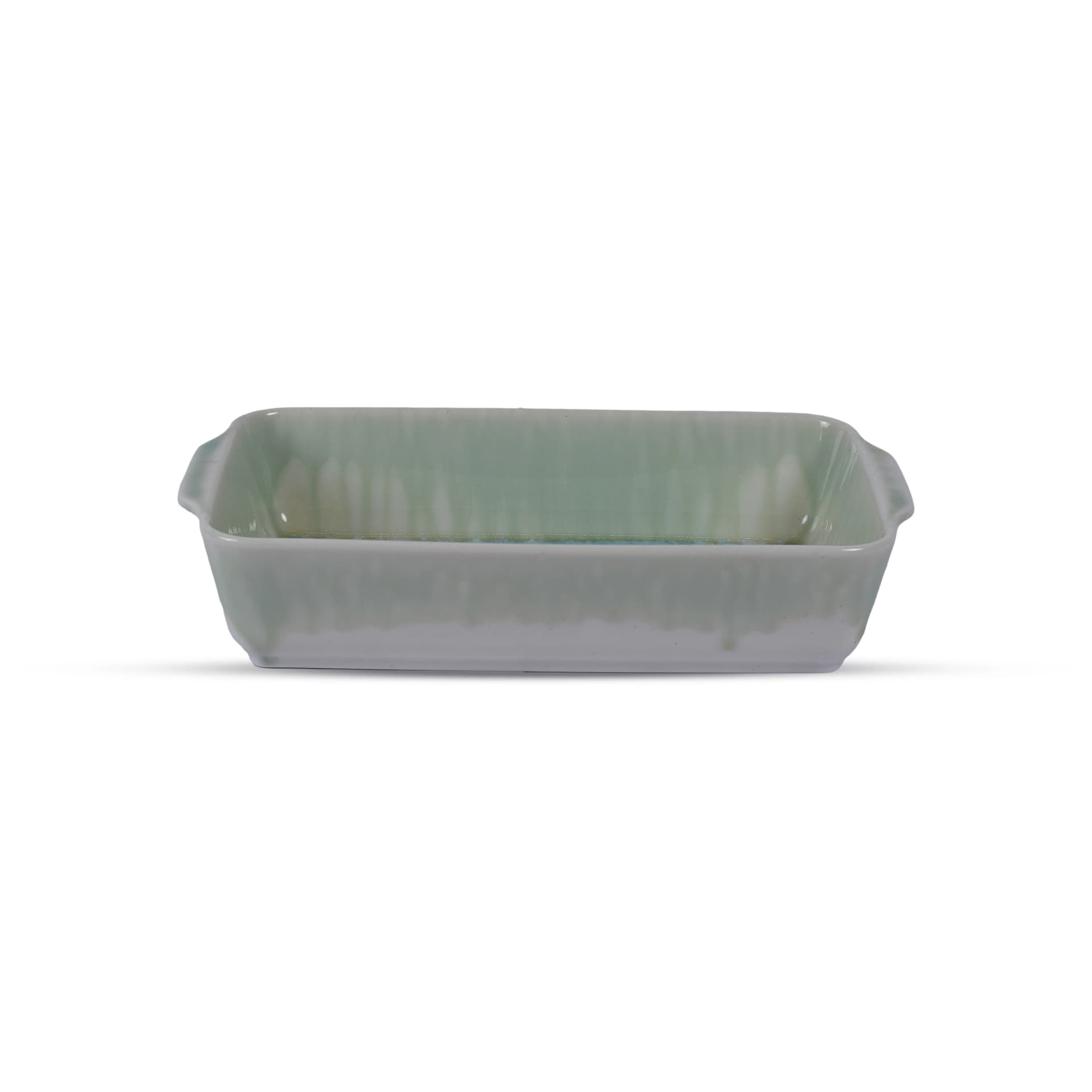 AAone Porcelain Oven Tray Medium Rectangle Hand Made Colors 33Cm×18.5Cm