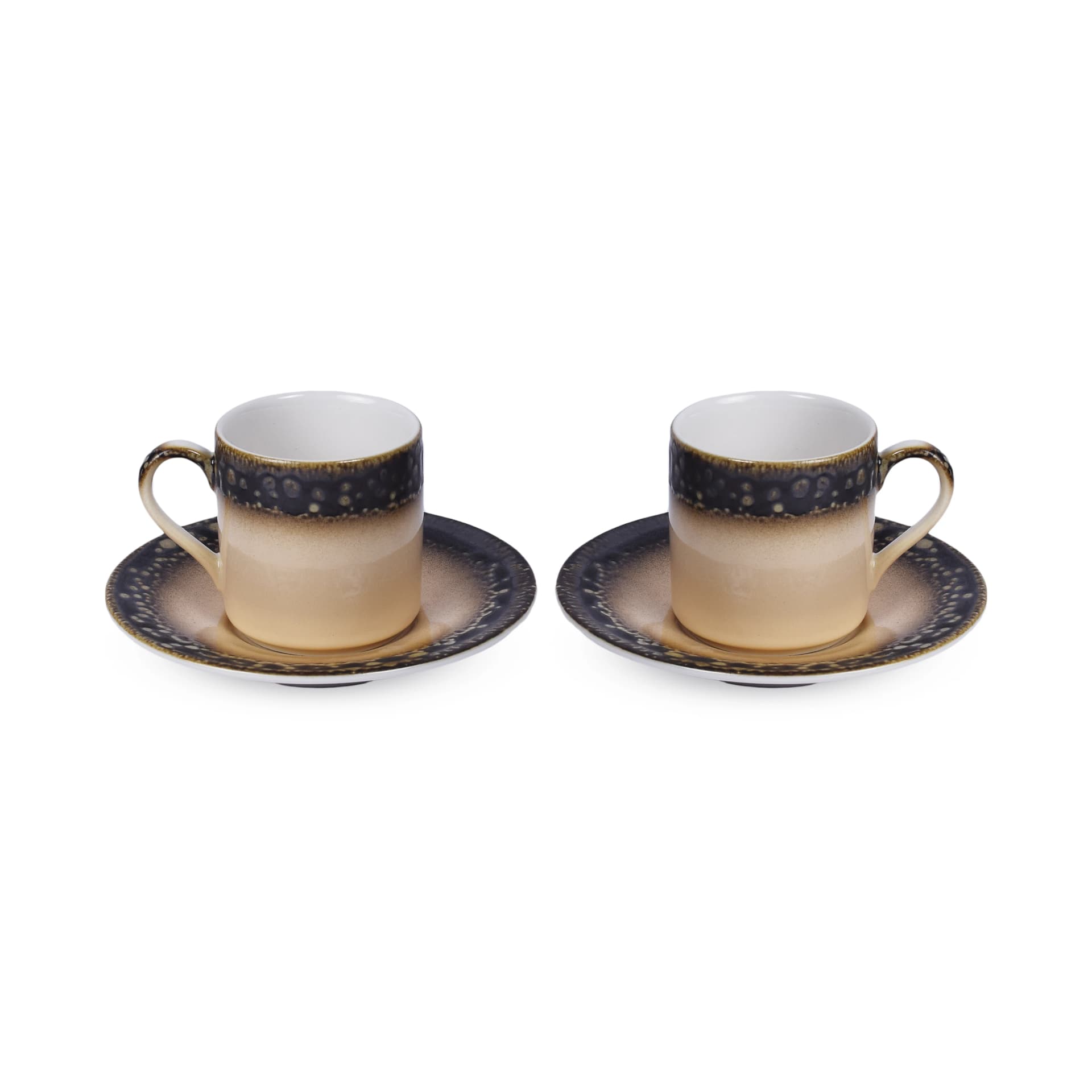 AAone Porcelain Espresso Set 2 PCS Hand Made Colors