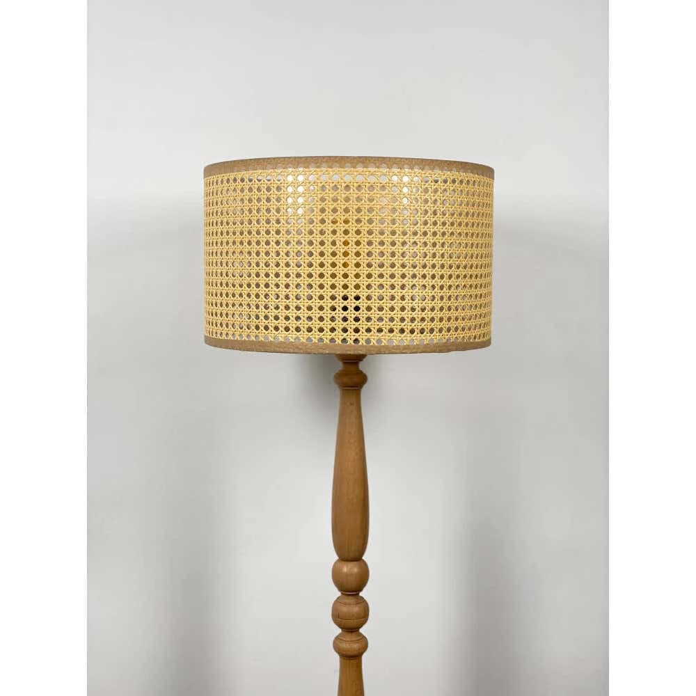 TBS Rattan Boho Floor Lamp, 160 ×40 cm - Beige