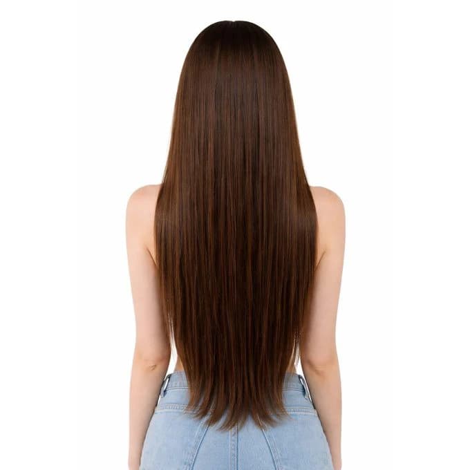 Brown thermal fiber hair extension