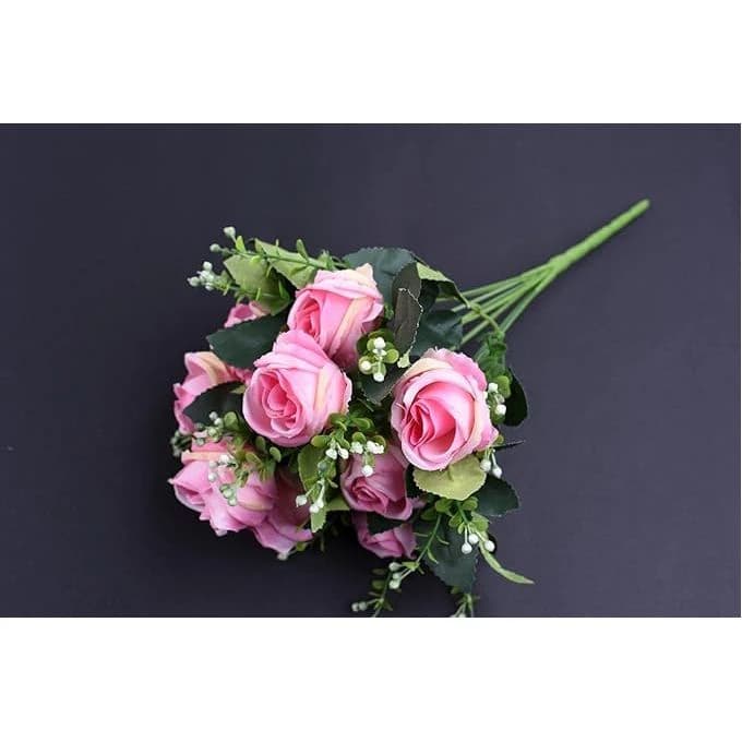 Artificial Rose Bouquet Pink Color For Decoration And Decorating Vases