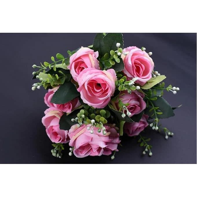 Artificial Rose Bouquet Pink Color For Decoration And Decorating Vases