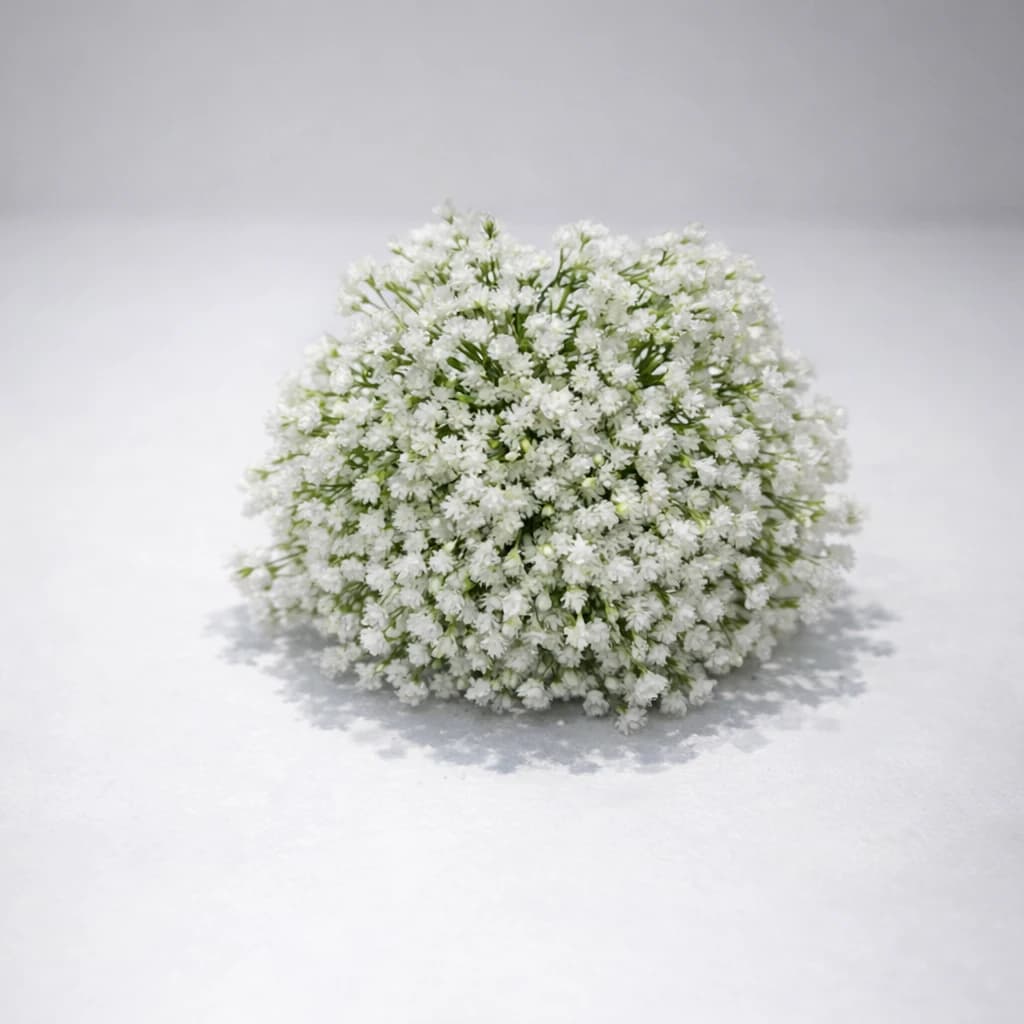 Artificial Rose Bouquet Baby Flower White Color