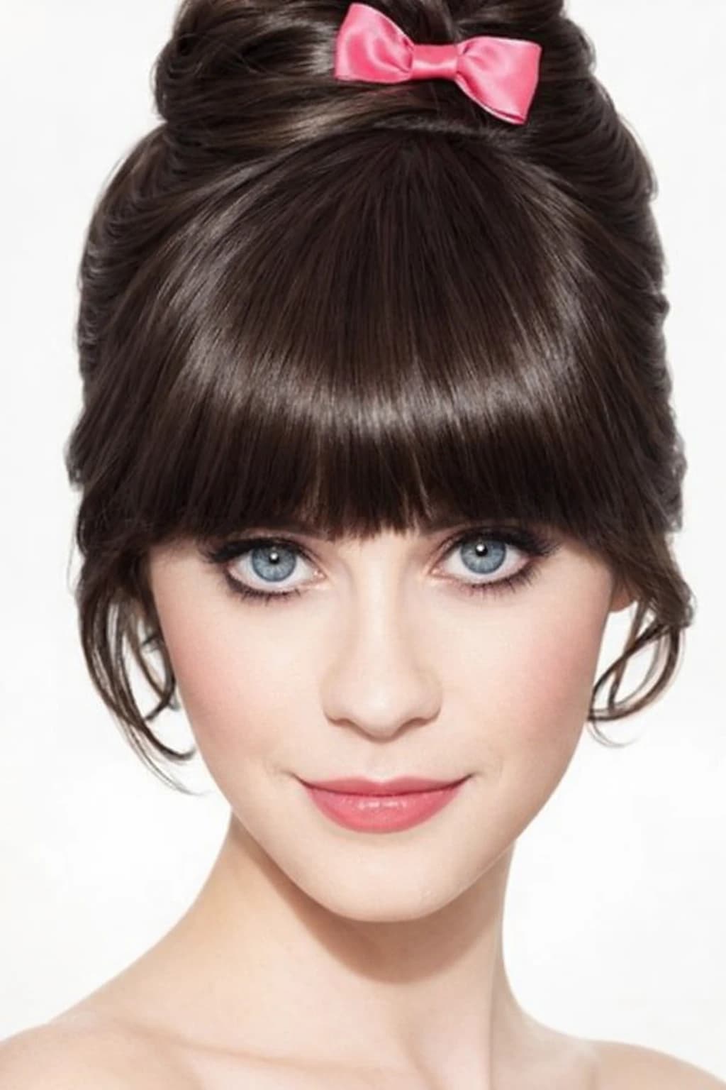 Brown front hair bangs synthetic hair