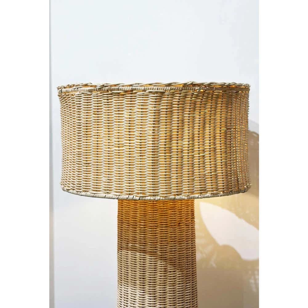 TBS Bamboo Boho Floor Lamp – 160×40 cm – Beige