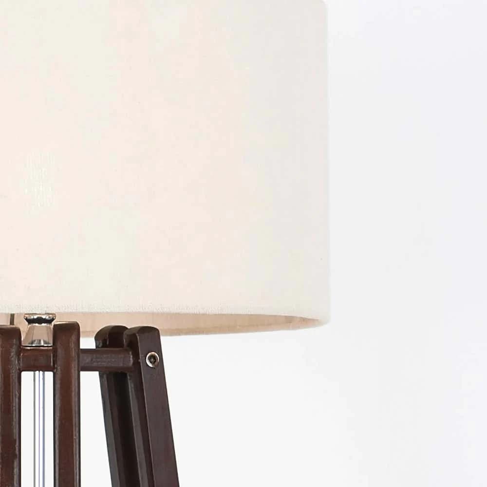 TBS Fabric Modern Floor Lamp – 160×45 cm – Off White