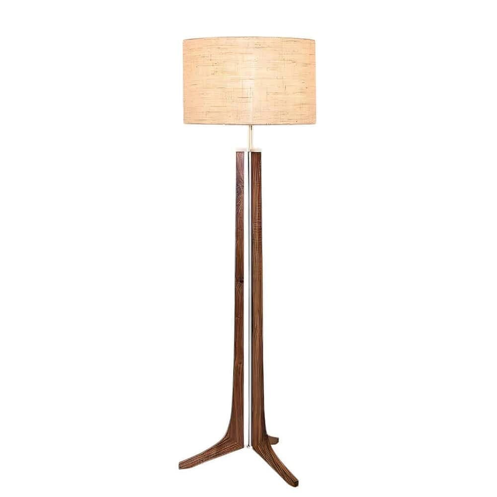 TBS Burlap Threads Boho Floor Lamp – 160×45 cm – Beige