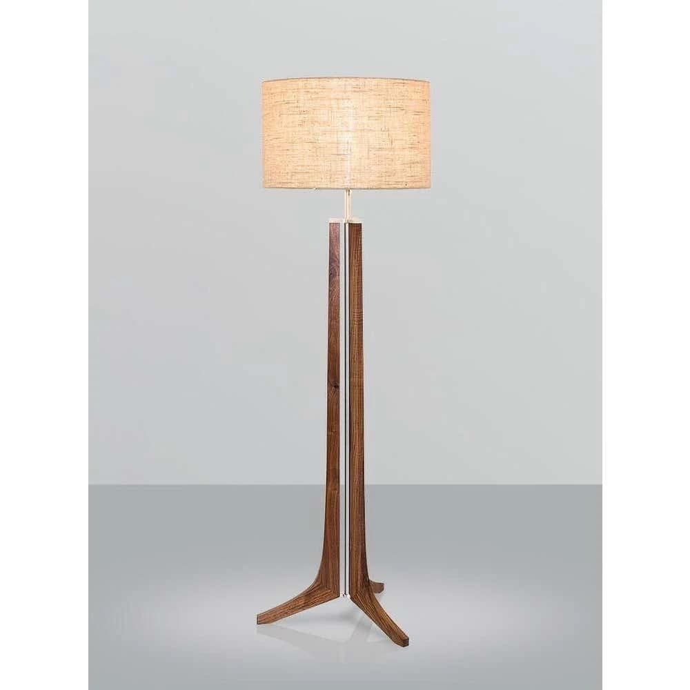 TBS Burlap Threads Boho Floor Lamp – 160×45 cm – Beige