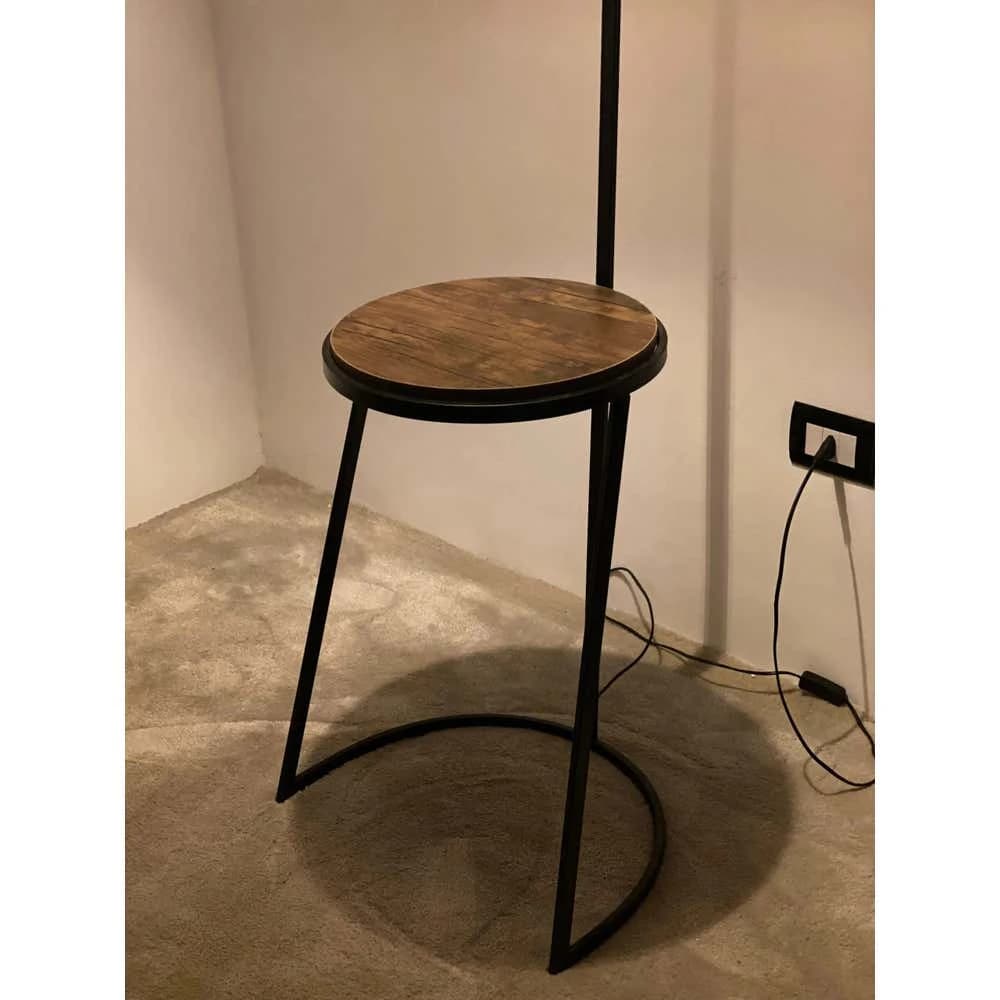 TBS Fabric Modern Floor Lamp, 160 ×40 cm - Beige