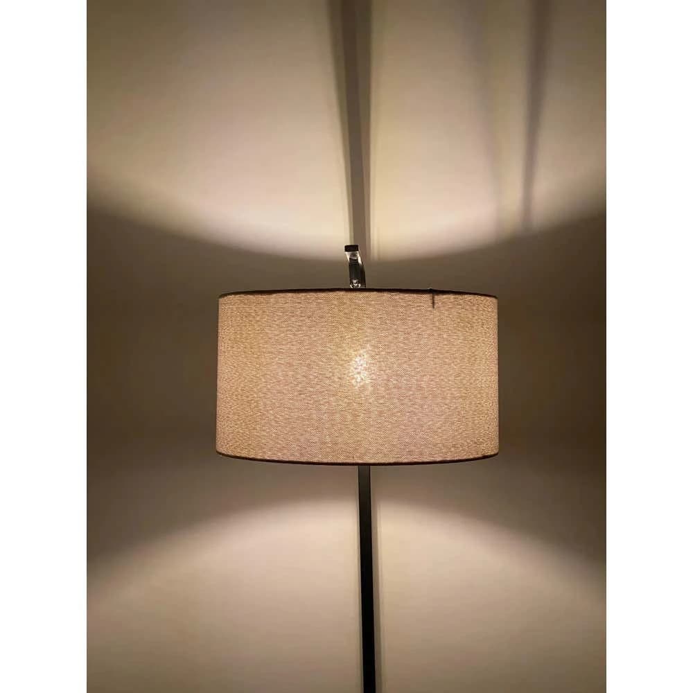 TBS Fabric Modern Floor Lamp, 160 ×40 cm - Beige