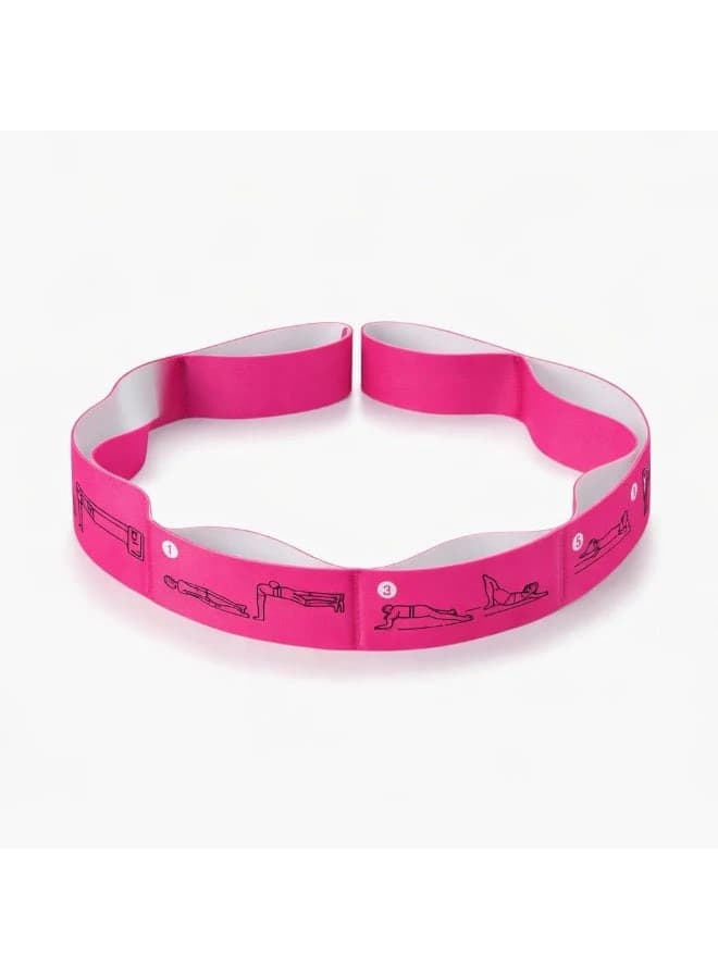 Multi-Loop Yoga Stretch Band – Yoga Stretch Strap 8 Rings for Stretching & Pilat