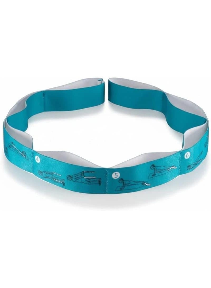 Multi-Loop Yoga Stretch Band – Yoga Stretch Strap 8 Rings for Stretching & Pilat