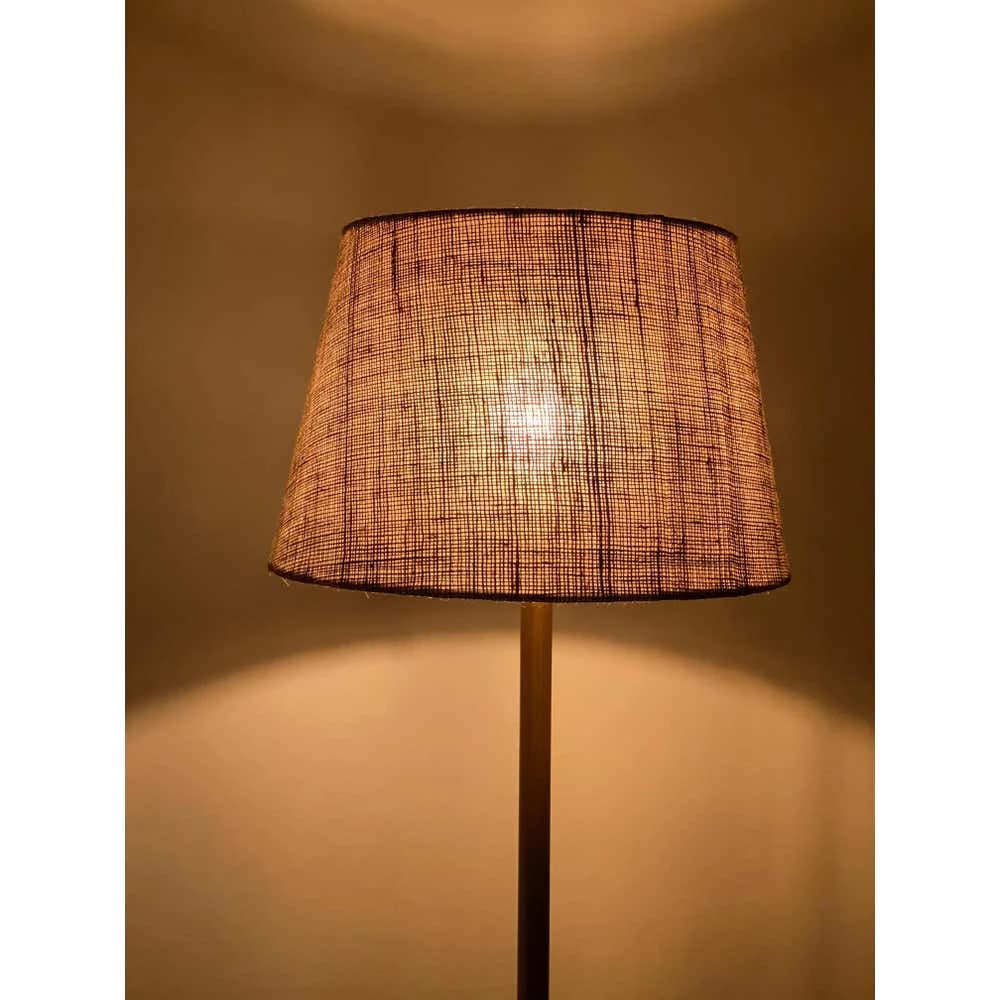 TBS Burlap Threads Boho Floor Lamp, 160 ×40 cm - Beige