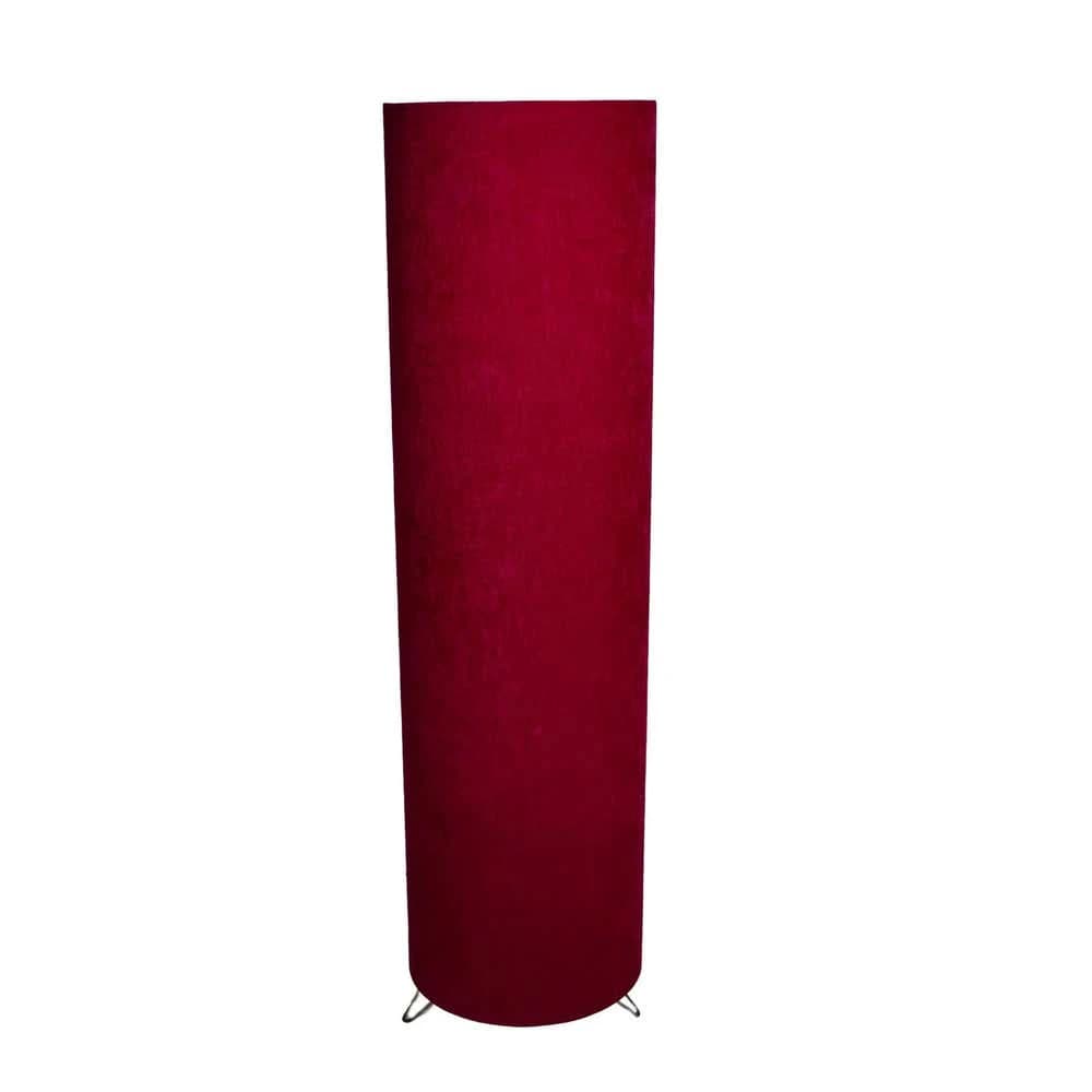 TBS Fabric Modern Floor Lamp, 100 ×20 cm - Burgundy