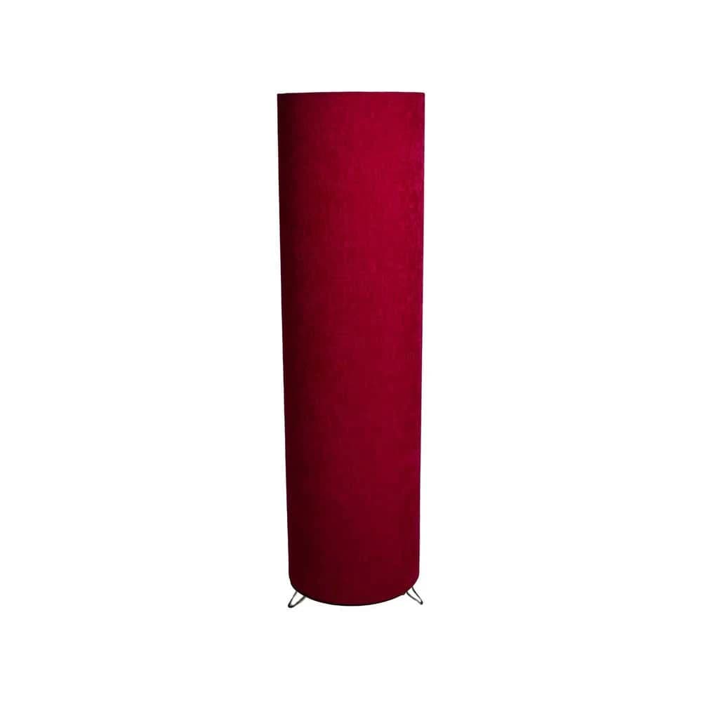 TBS Fabric Modern Floor Lamp, 120 ×20 cm - Burgundy
