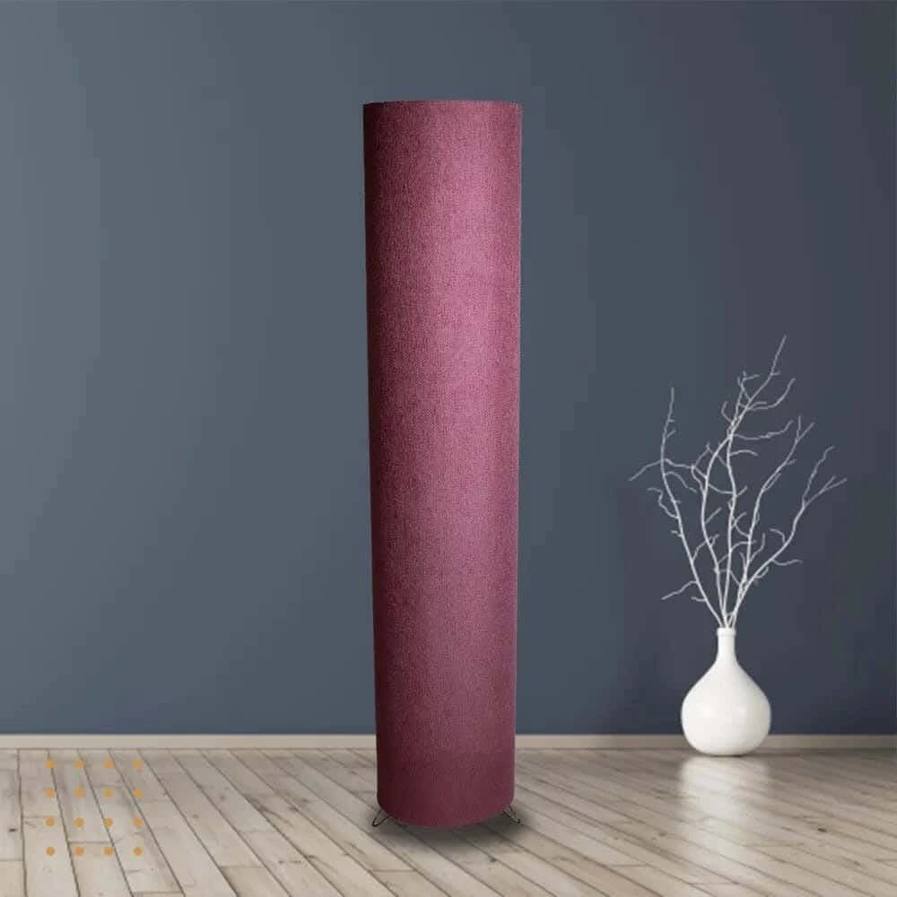 TBS Fabric Modern Floor Lamp, 120 ×20 cm - Mauve