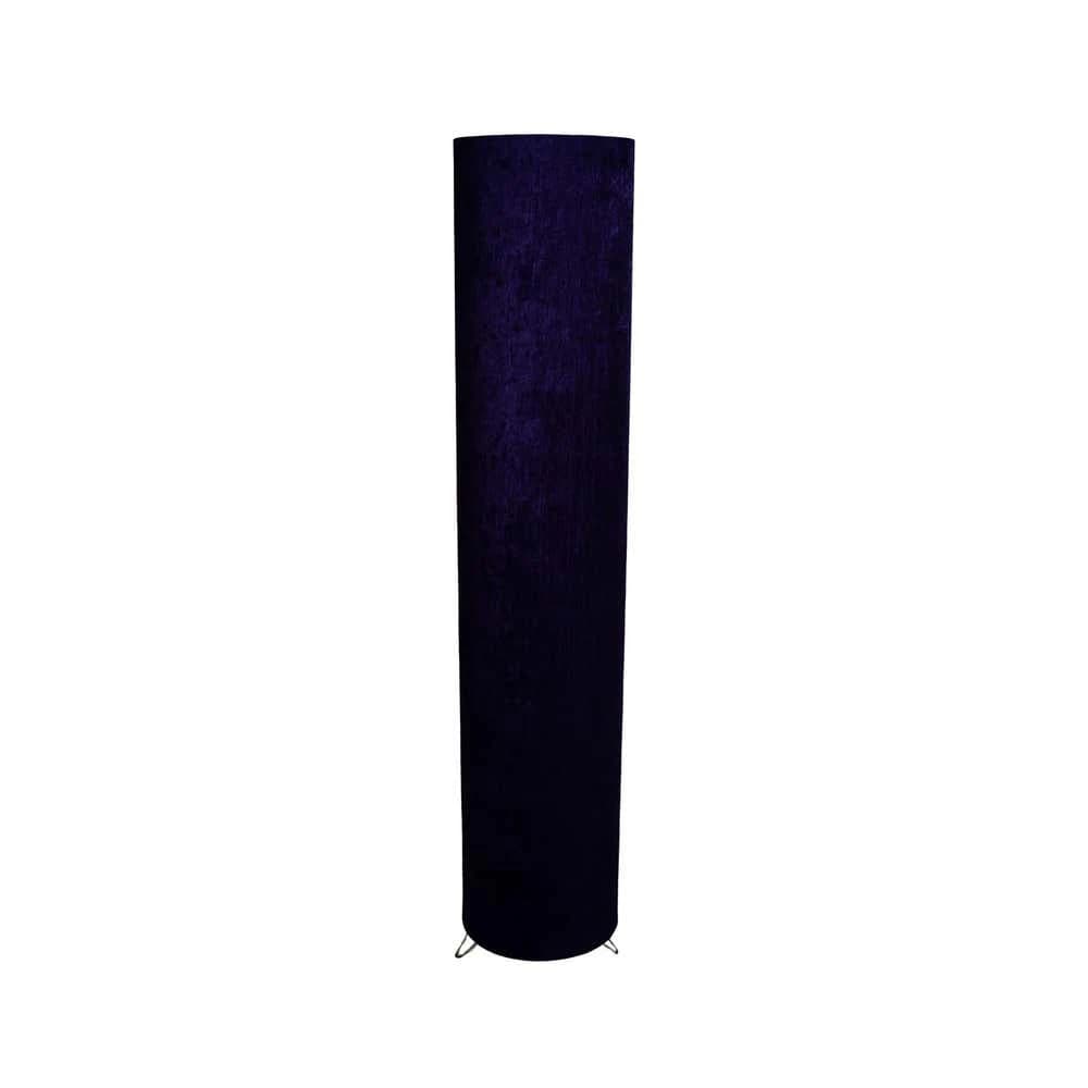 TBS Fabric Modern Floor Lamp, 120 ×20 cm - Navy Blue