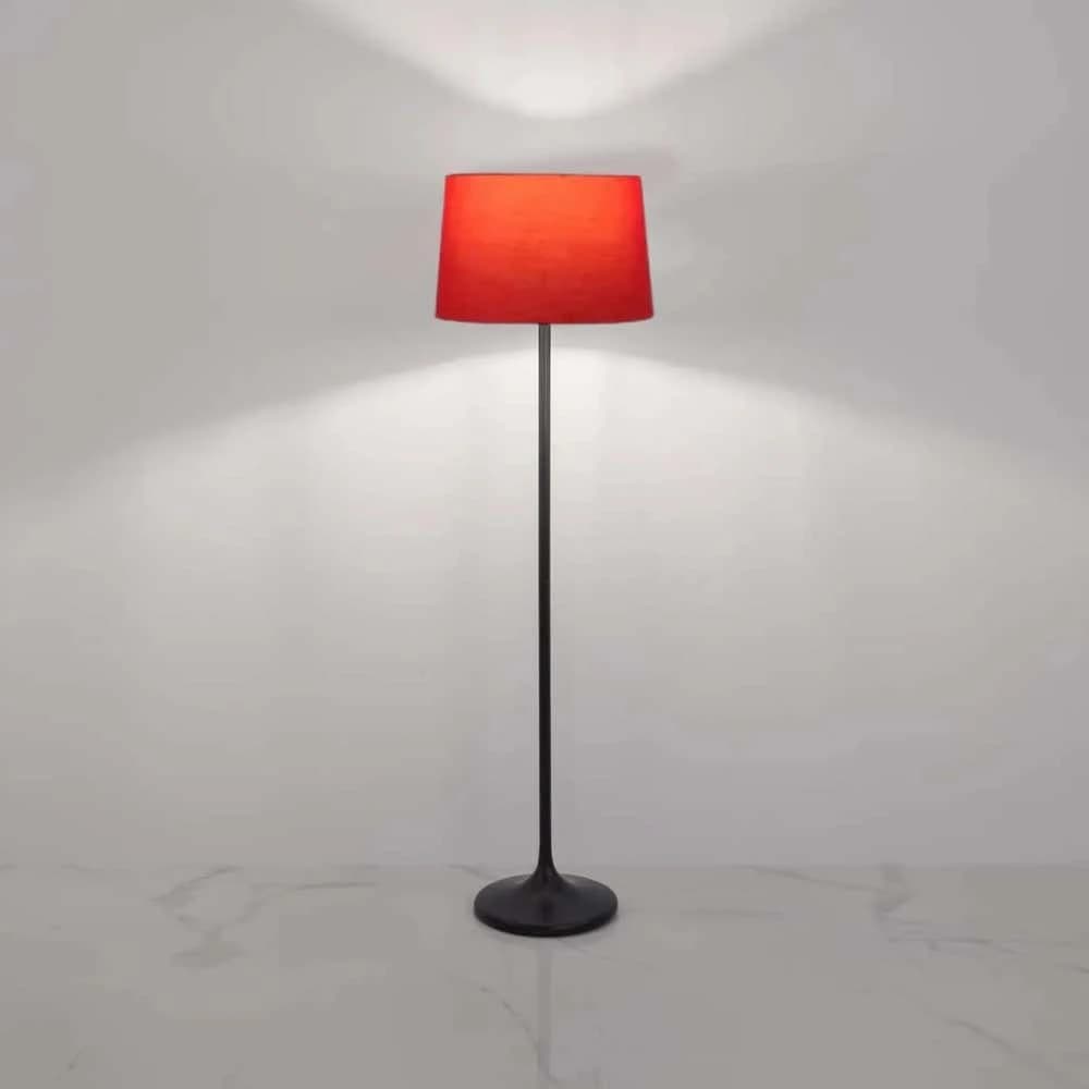 TBS Fabric Modern Floor Lamp, 160 ×40 cm - Orange