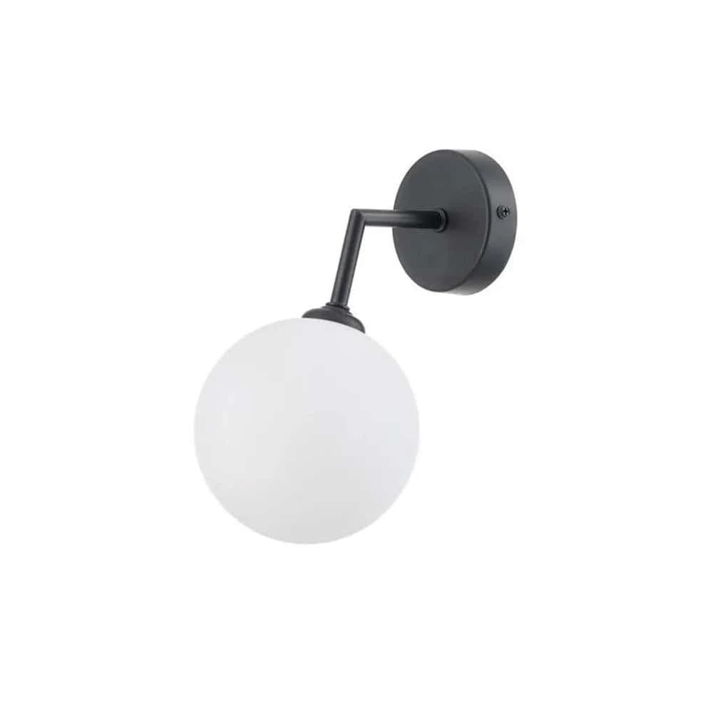 Wall sconce, metal, 25x15 cm - black