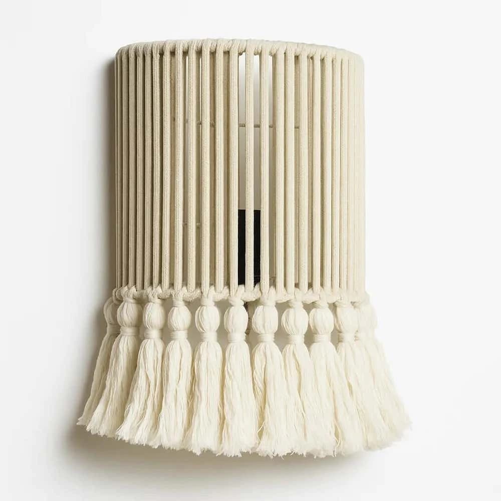 Boho wall sconce, 25x20 cm - Beige