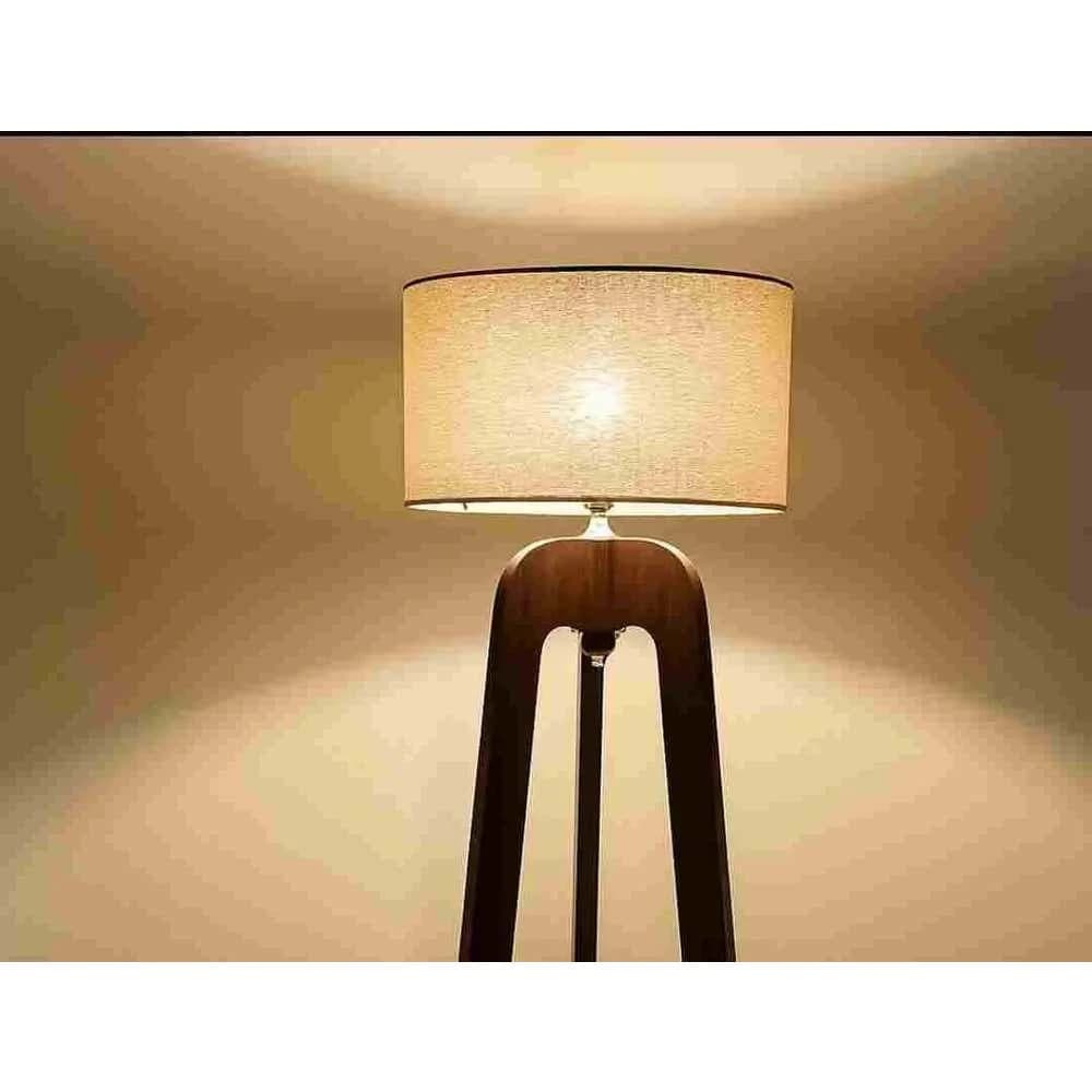 TBS Fabric Modern Floor Lamp, 160 ×40 cm - Beige