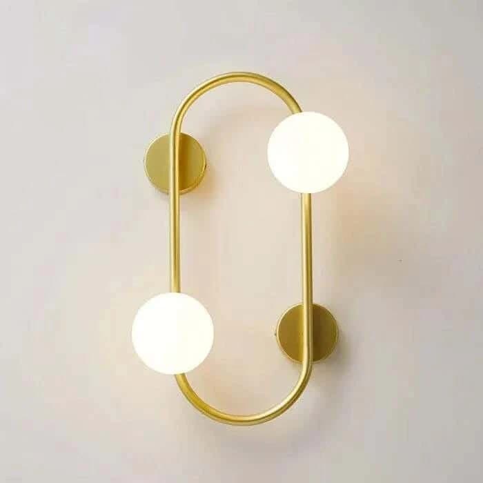 Wall sconce, metal, 30x40 cm - gold