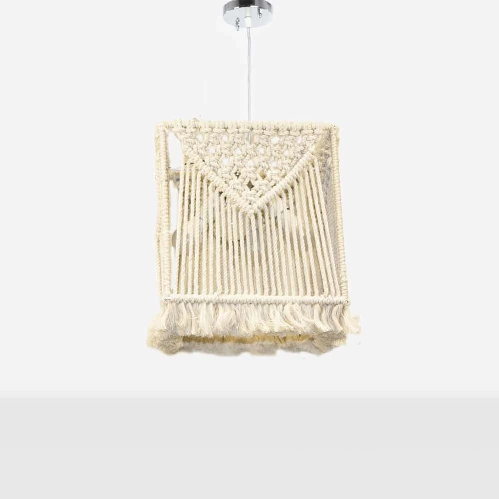 Boho ceiling chandelier, 35x30 cm - Off-white