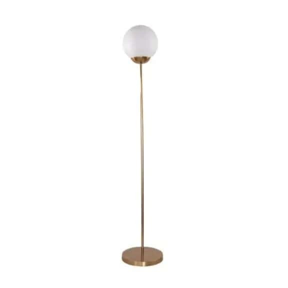 TBS Metal Floor Lamp Modern Globe, 160 ×15 cm - Gold