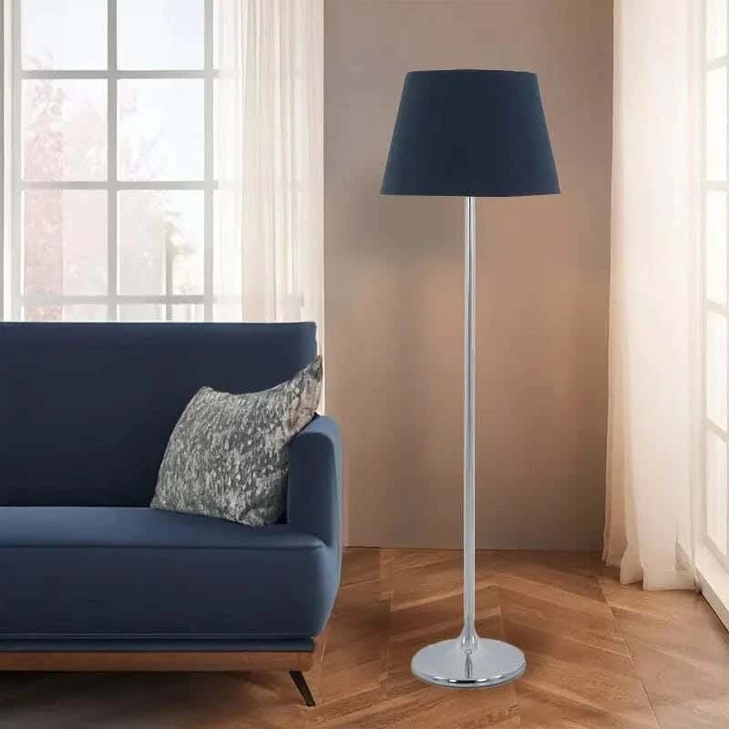مصباح أرضي حديث TBS بقماش، 160 ×40 سم - أسود