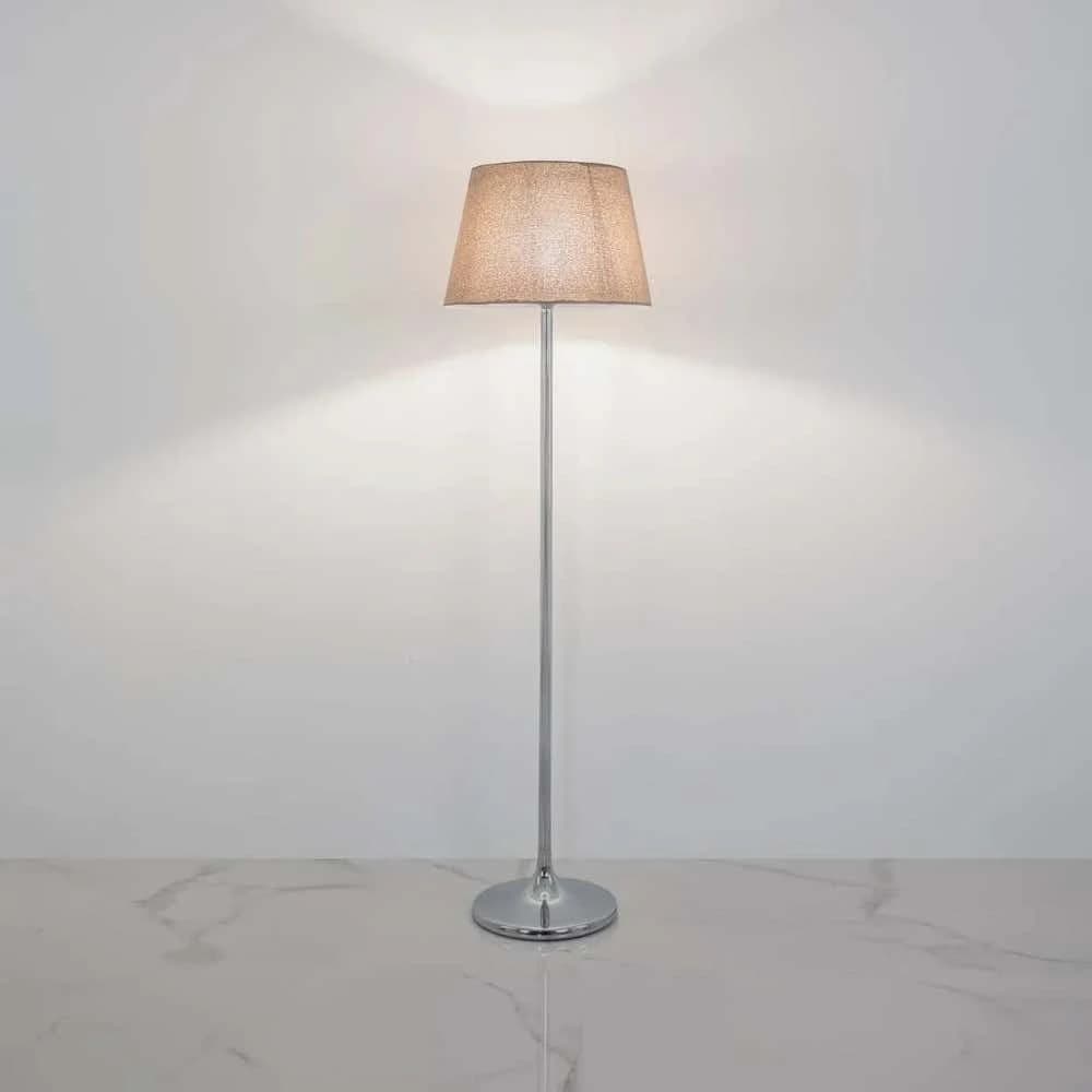 TBS Fabric Modern Floor Lamp, 160 ×40 cm - Beige