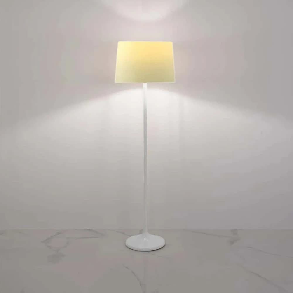 TBS Fabric Modern Floor Lamp, 160 ×40 cm - Off White