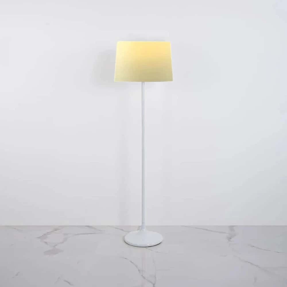TBS Fabric Modern Floor Lamp, 160 ×40 cm - Off White