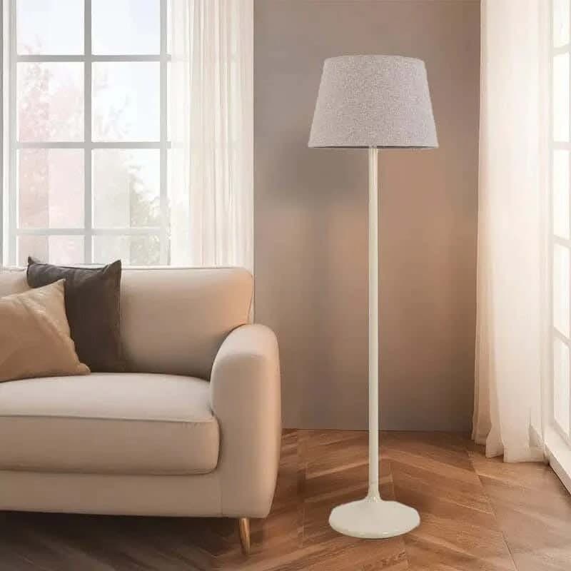 TBS Fabric Modern Floor Lamp, 160 ×40 cm - Beige