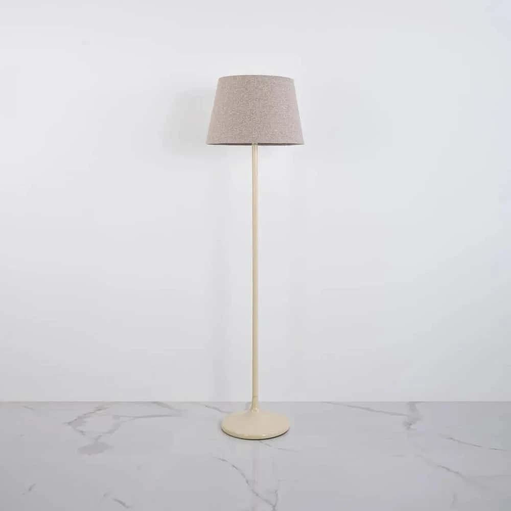 TBS Fabric Modern Floor Lamp, 160 ×40 cm - Beige