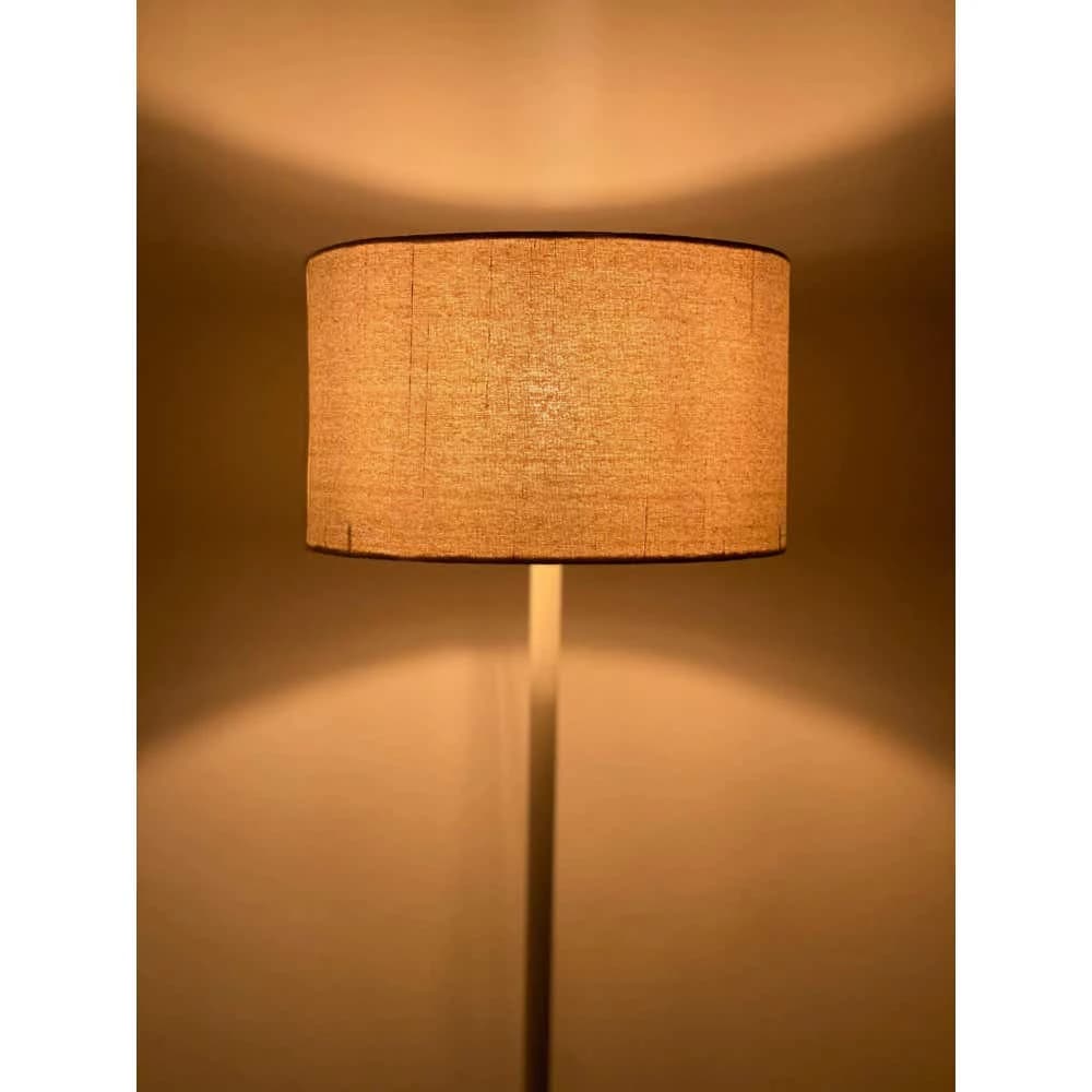 TBS Fabric Modern Floor Lamp, 160 ×40 cm - Off White