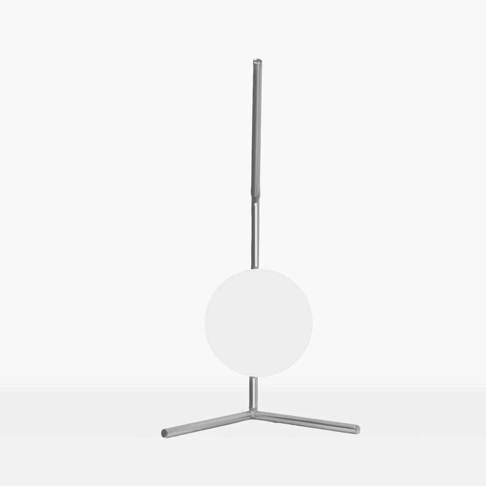 TBS Metal Modern Globe Table Lamp, 45 ×15 cm - Silver