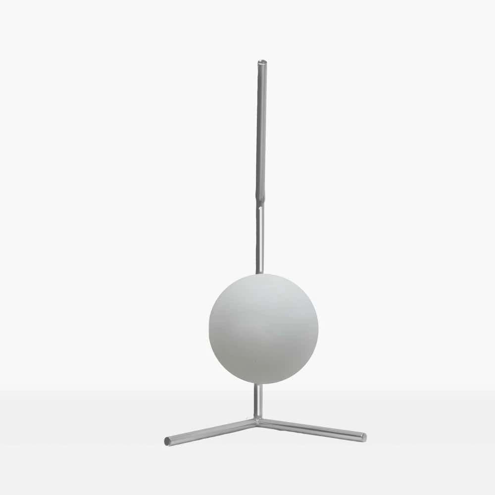 TBS Metal Modern Globe Table Lamp, 45 ×15 cm - Silver