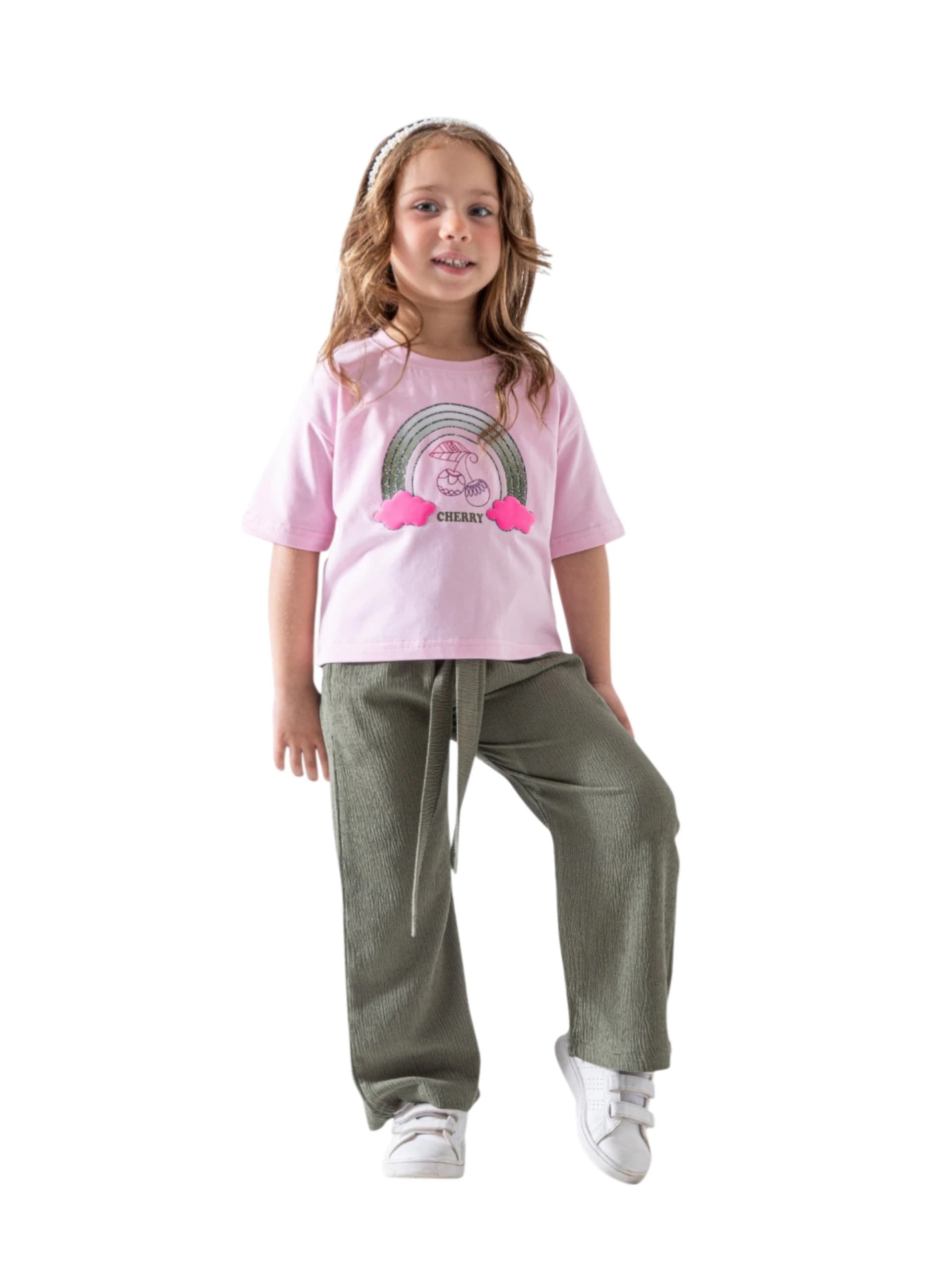 Girls' summer outfit, sizes 2 to 5 years