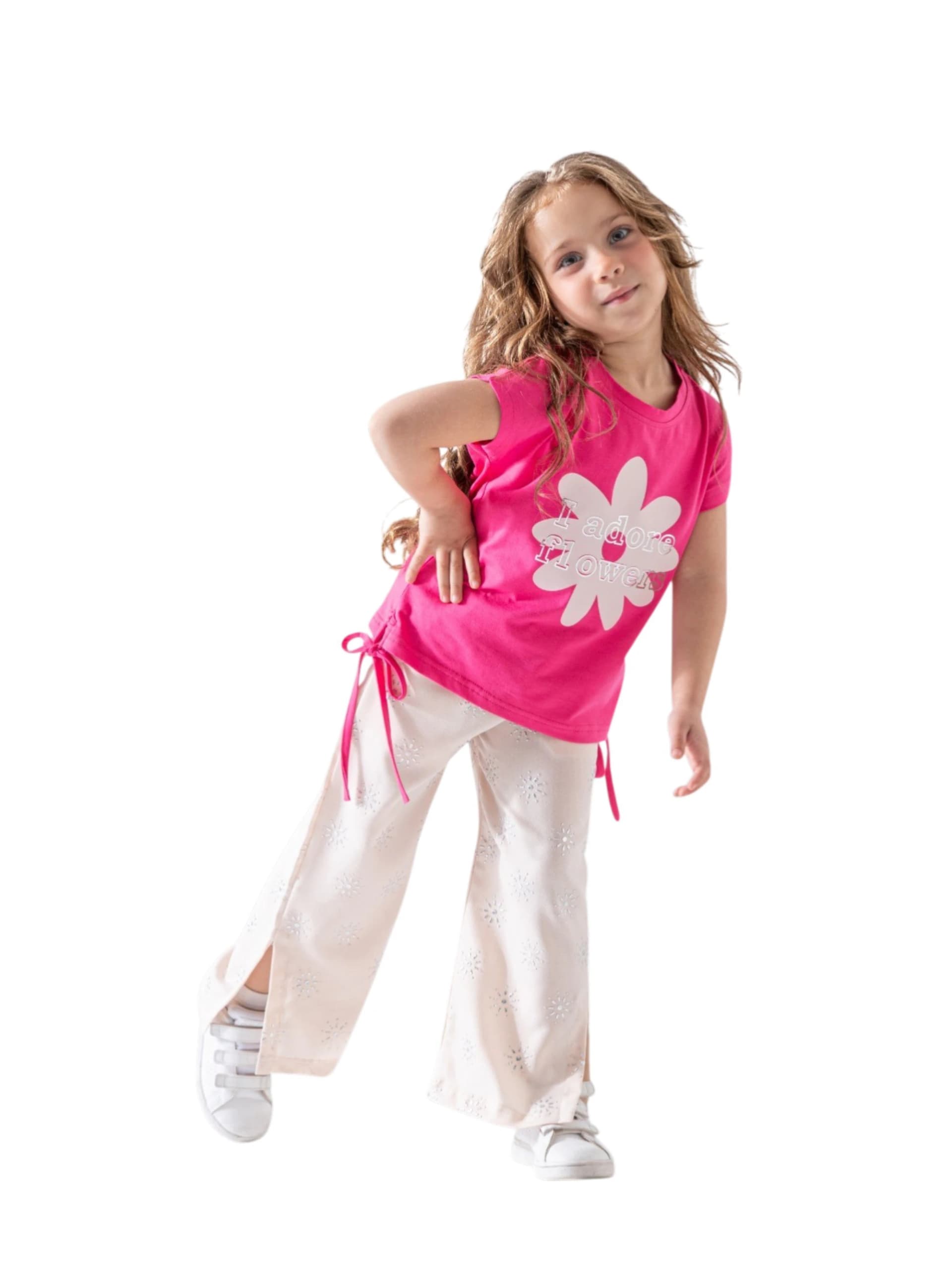 Girls' summer outfit, sizes 2 to 5 years