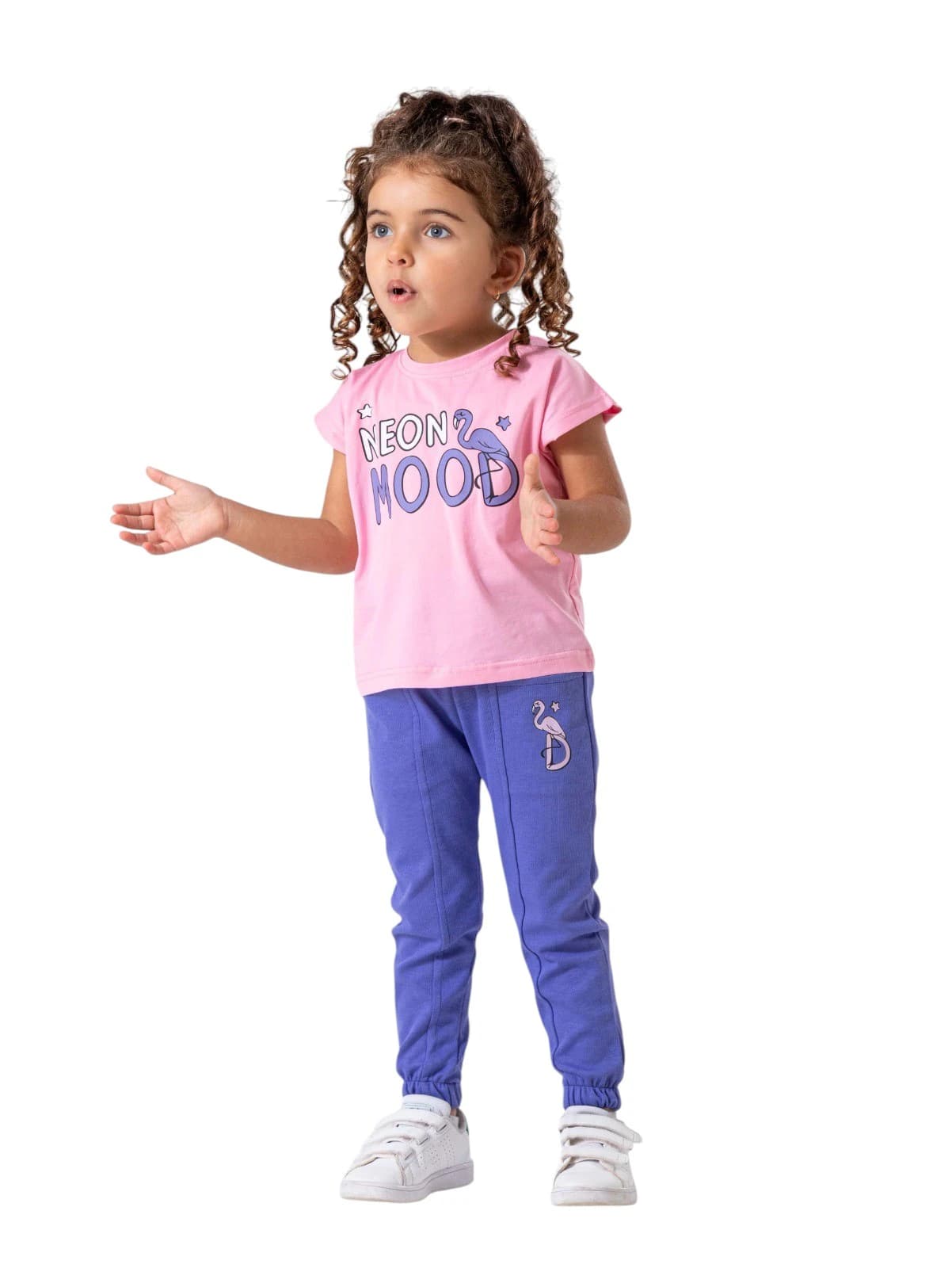 Girls' summer outfit, sizes 2 to 5 years
