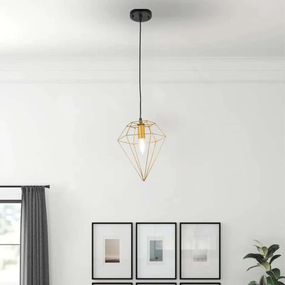 Globi ceiling chandelier, metal, 75x15 cm - black