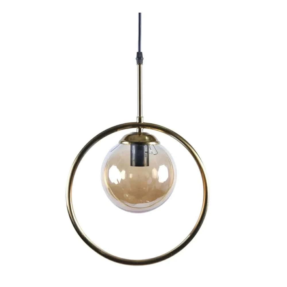 Globi ceiling chandelier, metal, 75x15 cm - gold