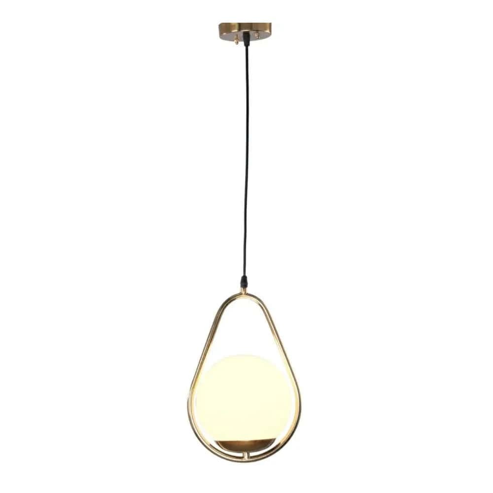 Globi ceiling chandelier, metal, 75x15 cm - gold