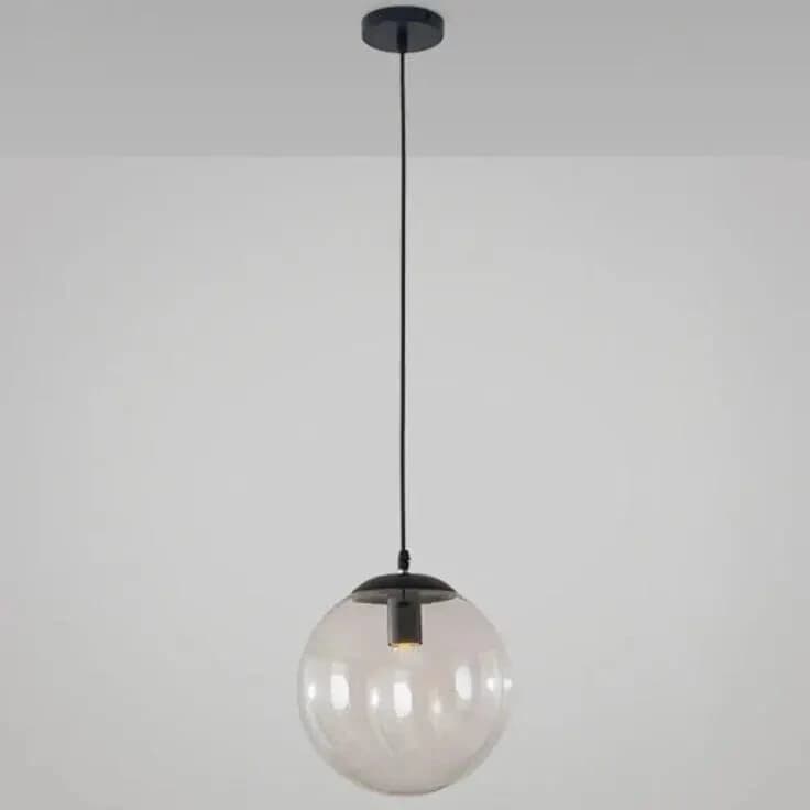 Globi ceiling chandelier, metal, 75x15 cm - black